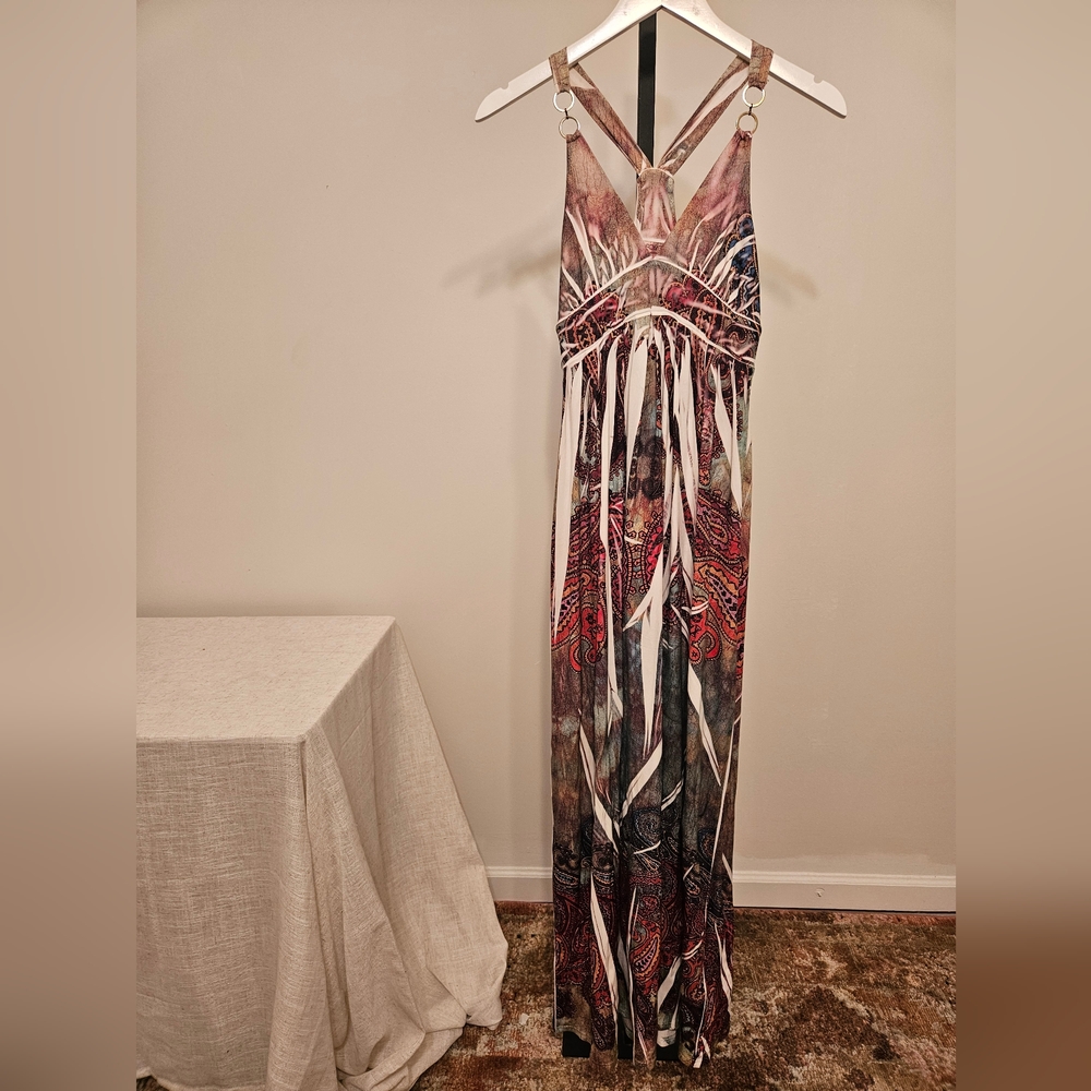 Arden B Vibrant Patterned Maxi Dress